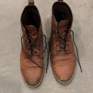 Cole Haan Dark Brown Leather Boots Mens 12